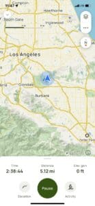 Screen saver of hike in Hollywood CA