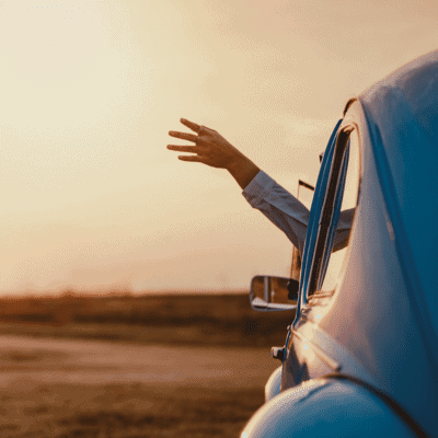 Sunset drive hand out banner image